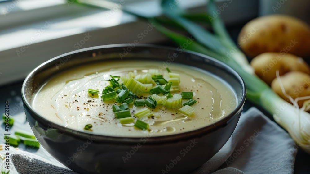 Leek and potato soup.