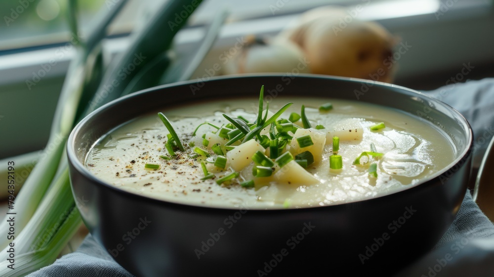 Leek and potato soup.
