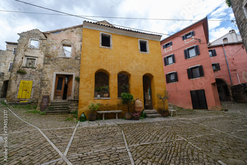 Oprtalj old town in Istria Croatia photo