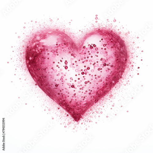 Pink Sparkling Heart Illustration

