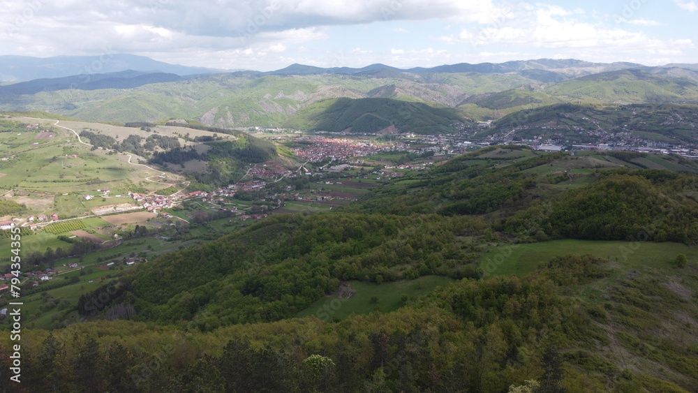 Fototapeta premium view from the top of the mountain