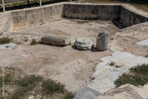 Fragmented Columns at Kourion Archaeological Site