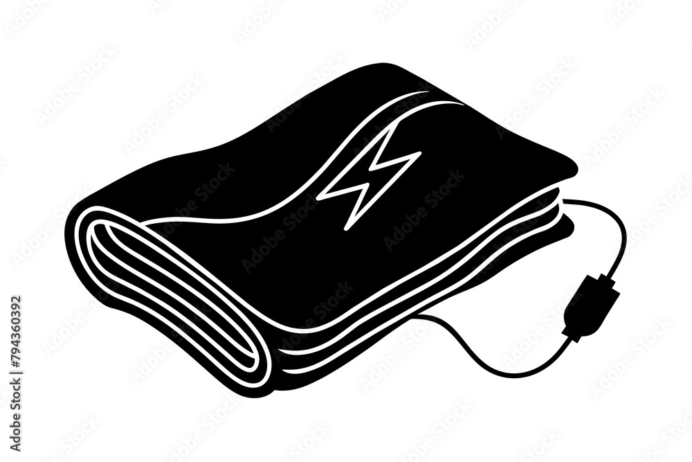 electric blanket silhouette illustration electric blanket silhouette illustration