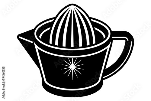 electric citrus juicer  silhouette illustration