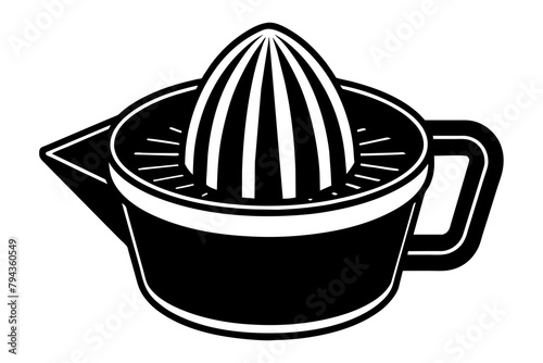 electric citrus juicer  silhouette illustration