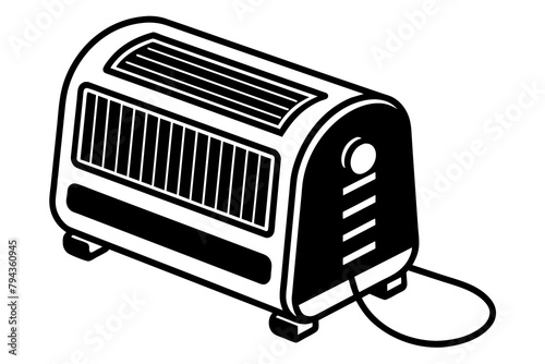 electric heater silhouette illustration