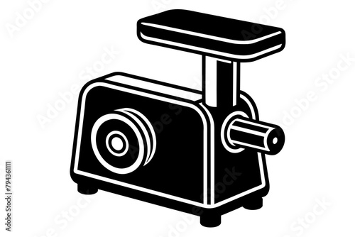 meat grinder silhouette illustration