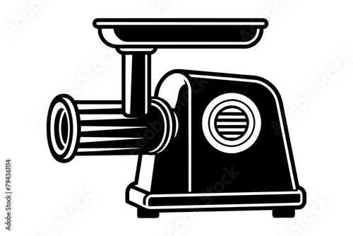 meat grinder silhouette illustration