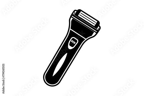 electric shaver silhouette illustration