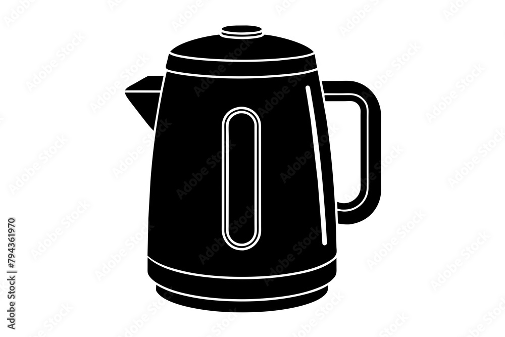 electric water boiler silhouette illustration electric water boiler silhouette illustration