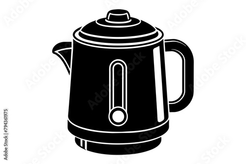 electric water boiler silhouette illustration