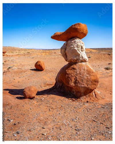 Little Egypt Geological Site, Hanksville Utah, America, USA.