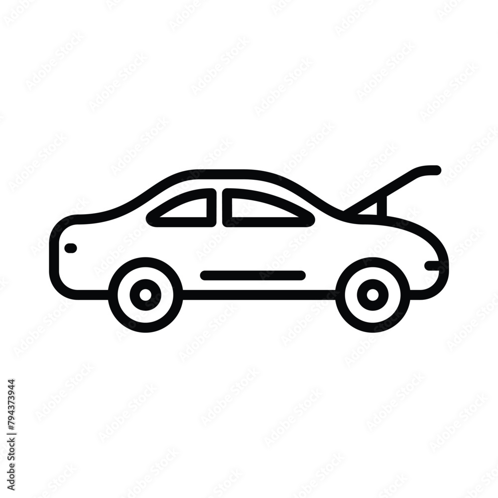 car maintenance line icons vector design illustration template
