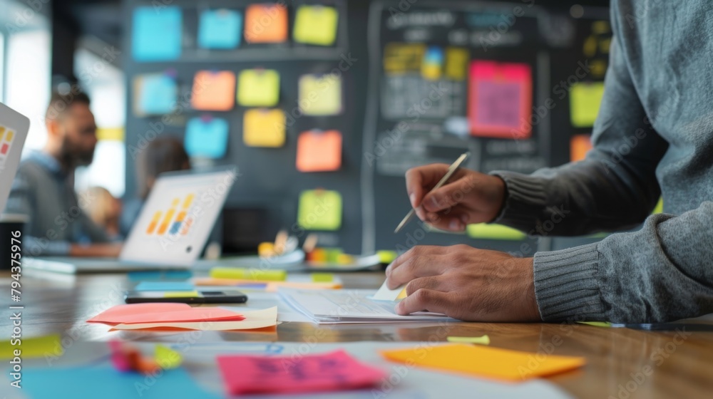 Business Strategy Planning Session in Modern Office Business Strategy Planning Session in Modern Office