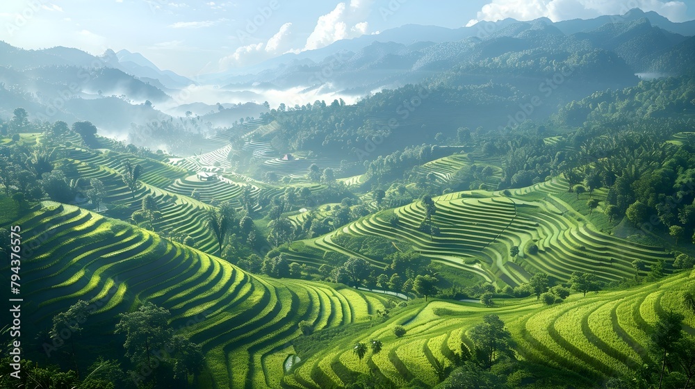 Captivating Terraced Rice Fields A Timeless Tapestry of Tradition and Sustainability