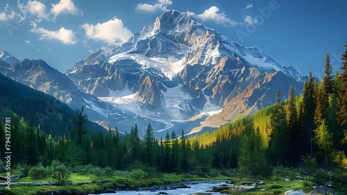 Mountain Scenery Virtual Backgrounds for Zoom Meetings, Webinars, or Home Offices. Concept Mountain Scenery, Virtual Backgrounds, Zoom Meetings, Webinars, Home Offices