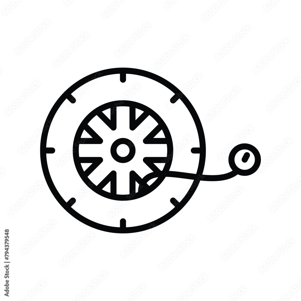 car air pump line icon vector design illustration template car air pump line icon vector design illustration template