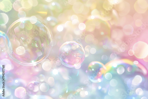 Abstract bubbles background.