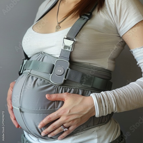 Woman Wearing Waist Belt, Panorama