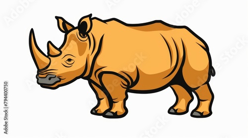   A rhinoceros is a species of rhino native to the United States © Shanti