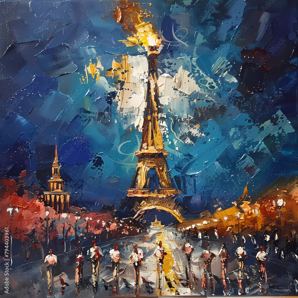 Obraz premium Olympic Games Paris 2024