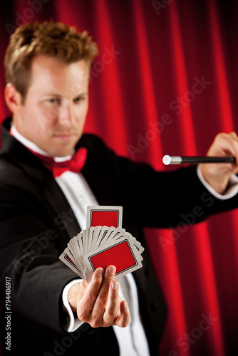 Magician: Causing a Card to Rise Above