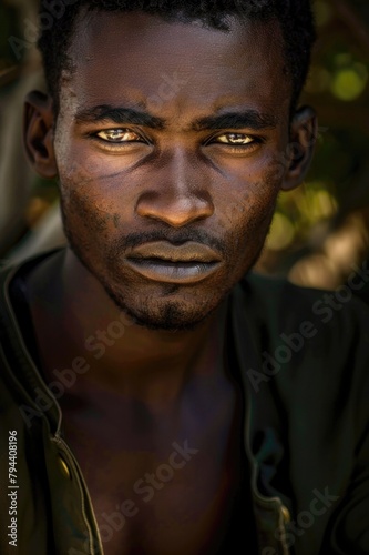 Portrait Of Rebel African Man Portrait