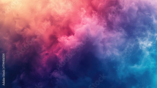 Abstract colorful cloud swirl with vibrant spectrum of pink, blue, and purple hues