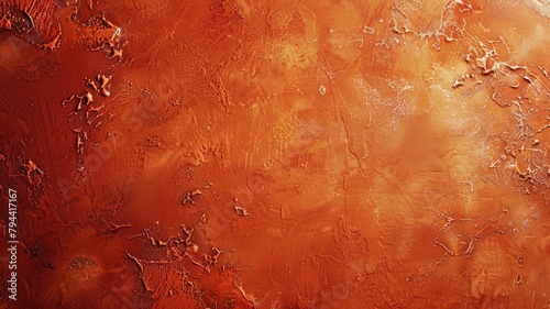 Close-up texture of reddish-brown surface with rugged and cracked patterns photo