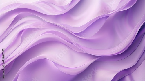 Abstract purple wavy silk fabric background with elegant folds