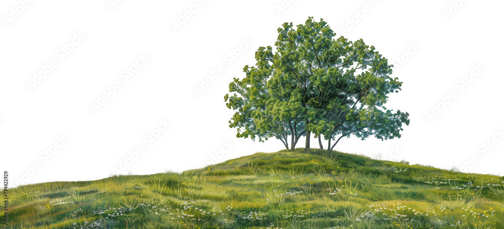 Obraz premium Lush Greenery Landscape Clear Day