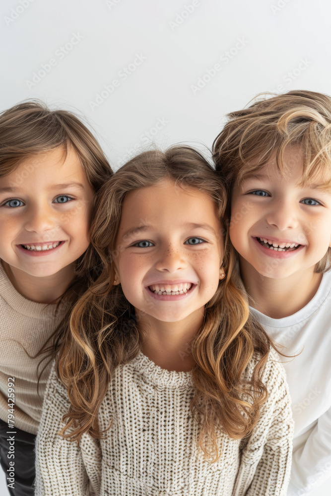 portrait of three children portrait of three children
