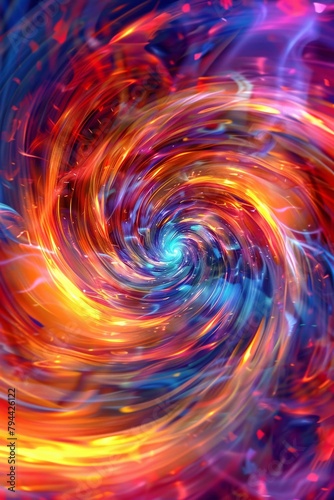 Vivid abstract background with swirling patterns and pulsating colors