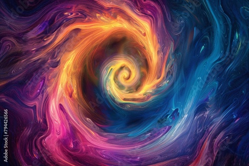 Surreal wallpaper featuring hypnotic swirls and pulsating colors that draw the viewer in