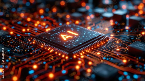Futuristic technology backg...