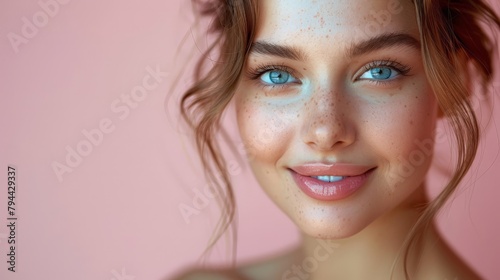 Young woman with natural be...