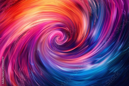 Abstract background filled with swirling vortexes and vibrant colors  evoking a sense of motion