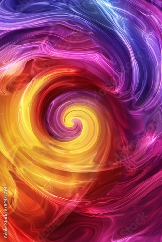 Surreal wallpaper featuring hypnotic swirls and vibrant gradients that captivate the viewer