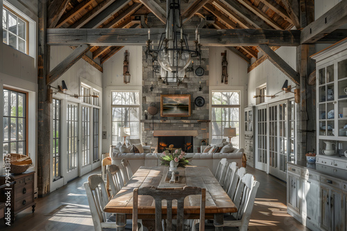 Farmhouse Feast: A Rustic Retreat with Vintage Charm and Warm Ambiance © Francisco
