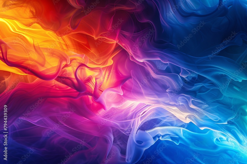 Witness a captivating dreamscape where abstract patterns merge with the colors of the rainbow in a surreal display Witness a captivating dreamscape where abstract patterns merge with the colors of the rainbow in a surreal display