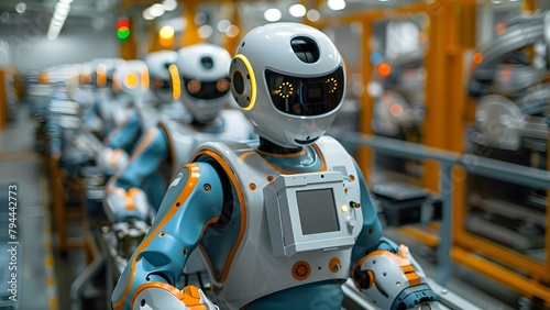 Supervising Robots on Assembly Line: Blending Human Expertise with Robotic Efficiency. Concept Robotics, Assembly Line, Human Expertise, Efficiency, Supervision