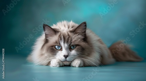 Sad Ragdoll cat 