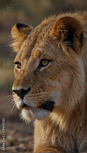 Lion close-up