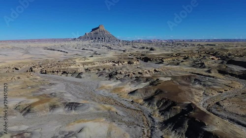 Factory Butte, Hanksville Utah, America, USA. photo