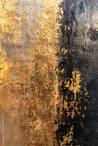 Dive into an abstract world of metallic wonders, where shimmering hues dance in the glow of industrial light