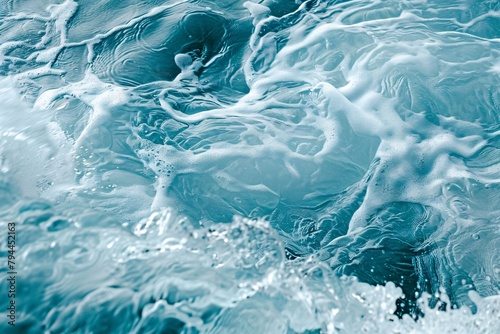 Behold the dynamic energy of abstract water currents, where swirling eddies and rippling waves create a symphony of motion