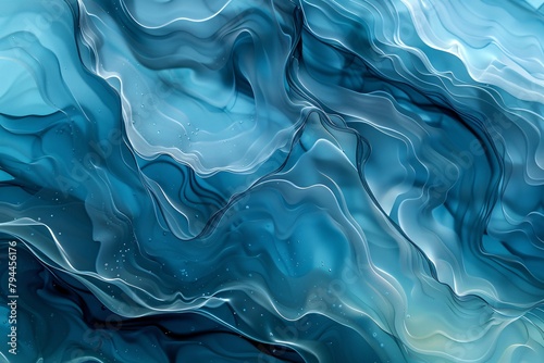 Immerse yourself in a world of abstract water textures, where rippling patterns create a hypnotic display of movement and light #794456176