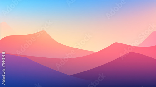 Gradient Trendy waves colorful background wallpaper. 3D render creative swoosh style soft lines. Abstract design wavy pattern vector illustration wallpaper. 