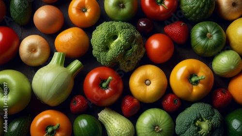 vegetables on the table