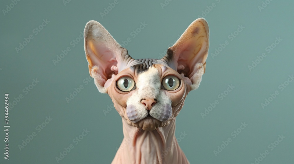  sphinx cat on isolated background